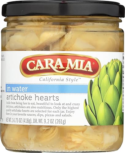 Cara Mia | Artichoke Hearts | 14.75 Oz | 100% Natural | Ideal for Salads, Pizzas