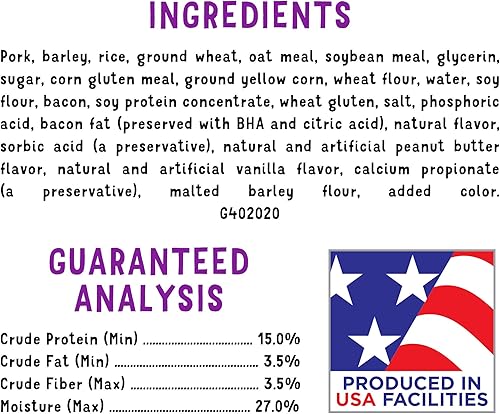 Miniatura 5 de Purina Beggin' Tiras con golosinas de carne real para perros, con sabor a tocino y mantequilla de maní, (paquete de 2) bolsas de 26 onzas