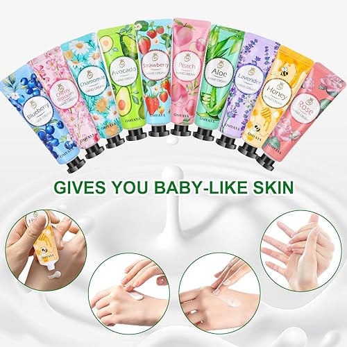 Miniatura 9 de Paquete de 80 cremas de manos para regalar: loción de manos, tamaño de viaje, regalos de agradecimiento para profesores, crema de manos para manos