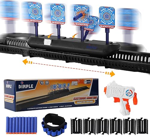 Dimple Objetivo de disparo electrónico para niños, juego de práctica digital en movimiento para niños y niñas, juego de juguetes de élite para niños