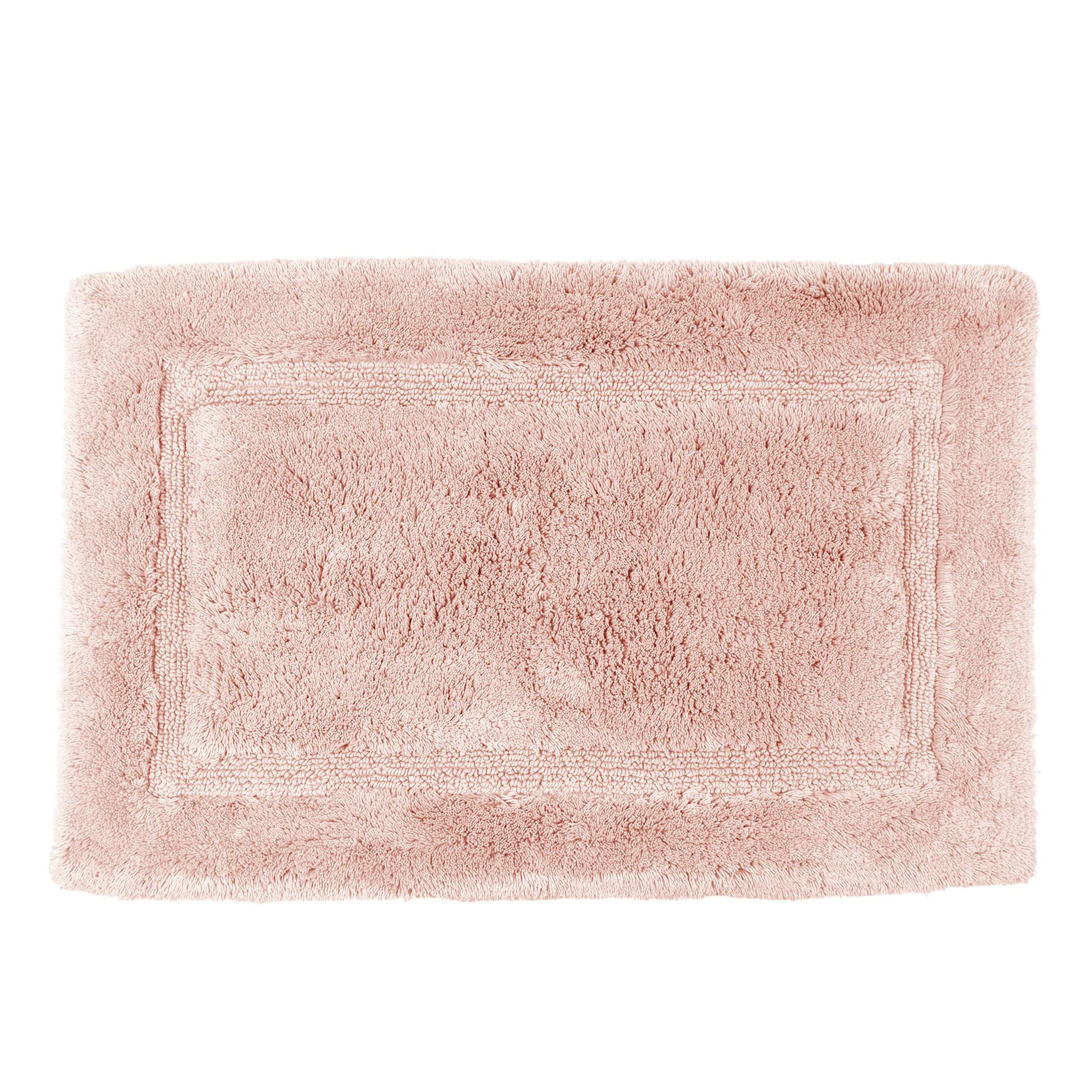 Allure Bamboo Bath Mat Non Slip 50 x 80cm, Luxury Deep Pile, Hypo-Allergenic, Antibacterial, Odour Resistant Bathroom Rug (Blush)