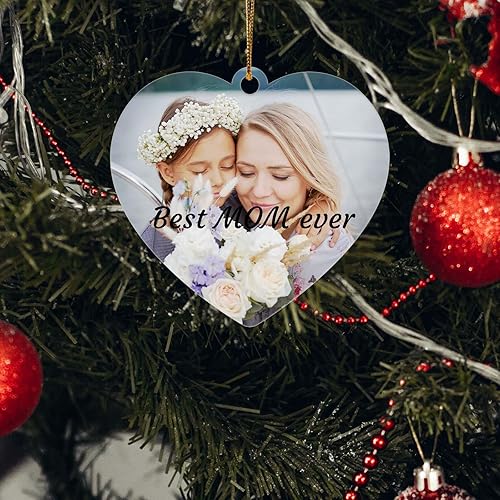 Miniatura 4 de Adornos de Navidad personalizados, Adorno de foto personalizada, Adorno personalizado, Decoración personalizada del árbol de Navidad, Adorno para