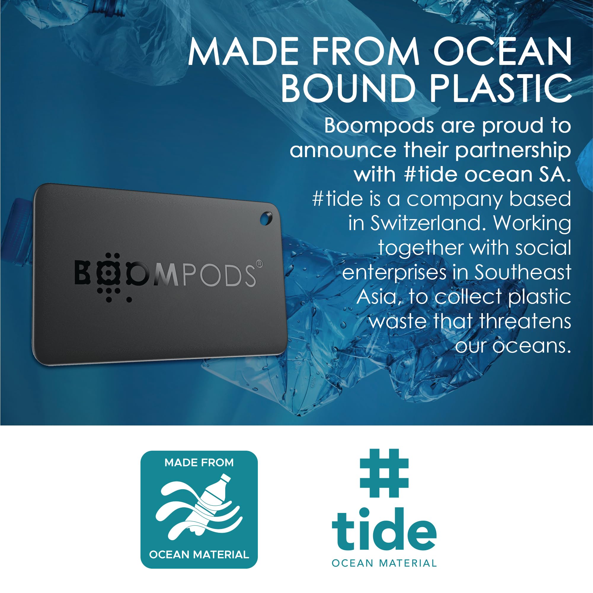 Boompods Boomtag & Boomcard - Localisateur d'objets, Traceur Bluetooth Compatible avec Apple Find My App, Dispositif de Suivi pour Portefeuille, Clés, Bagages, Enfants, Traceur Tag et Carte