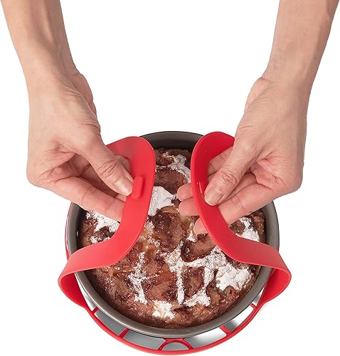 Miniatura 4 de Cuisipro Eslinga de silicona para cocinar y hornear, 19.75 x 7.88 x 1.13 pulgadas, rojo