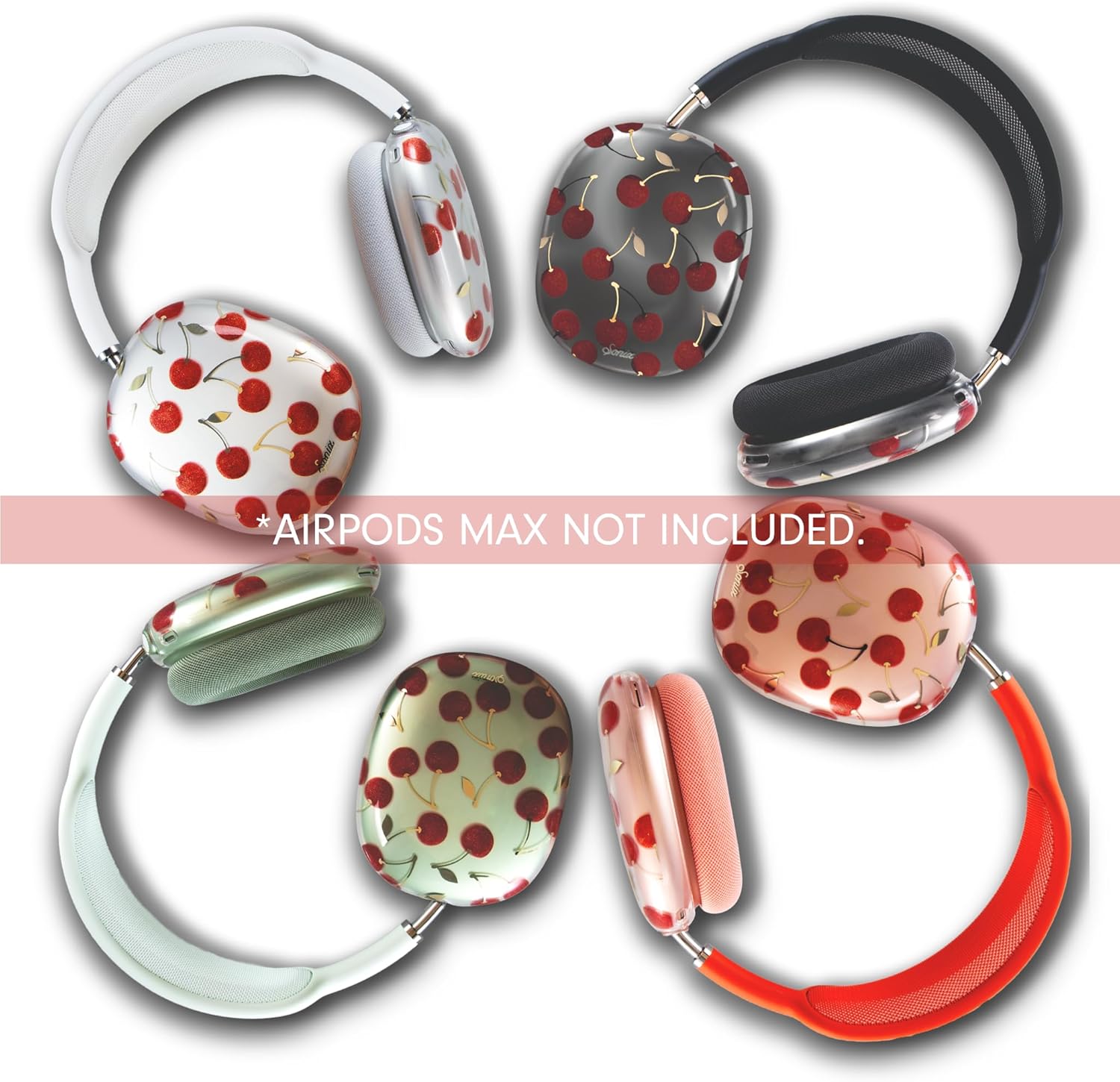 Sonix Protective Case Cover for AirPods Max Headphones | Cherry on Top - Image 2