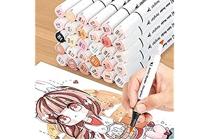 Skin Tone Art Markers: 30 Flesh Colors of Alcohol-Based Markers for Portraits