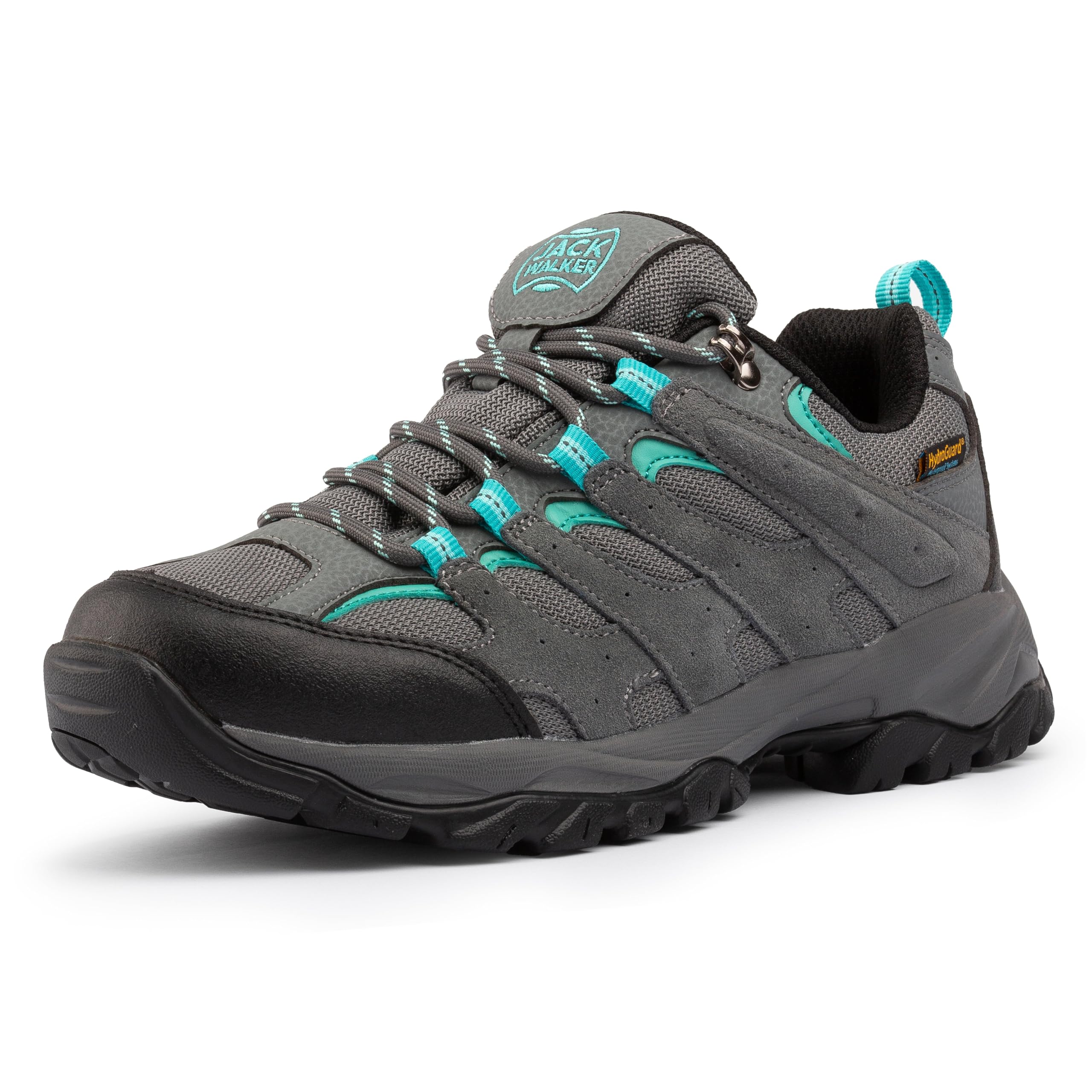 Jack Walker Zapatillas de Senderismo para Mujer Calzado cómodo de Piel de Ante con Plantillas de Espuma viscoelástica para Senderismo Actividades Casuales y al Aire Libre Lily Gris