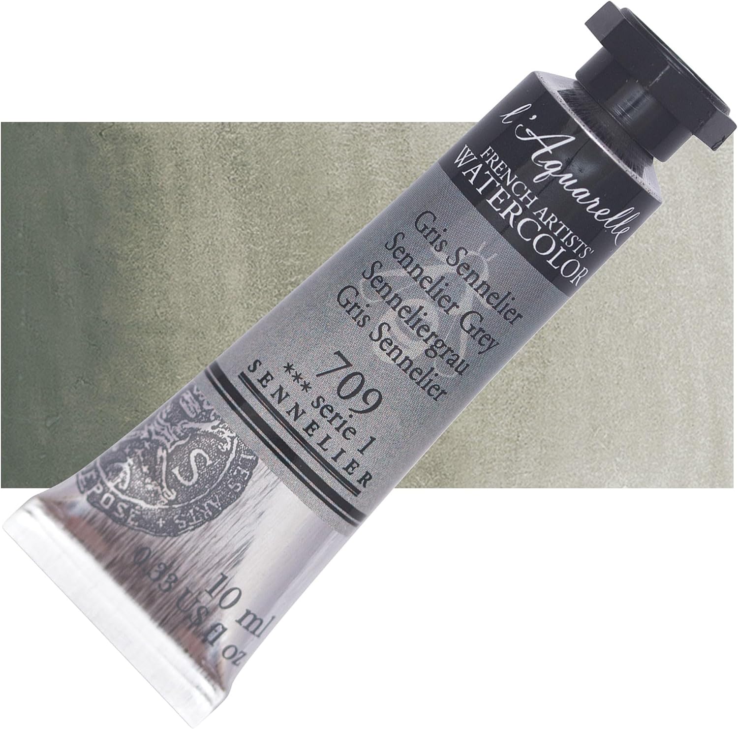 Sennelier French Artists' Watercolor, 10ml, Grey S1