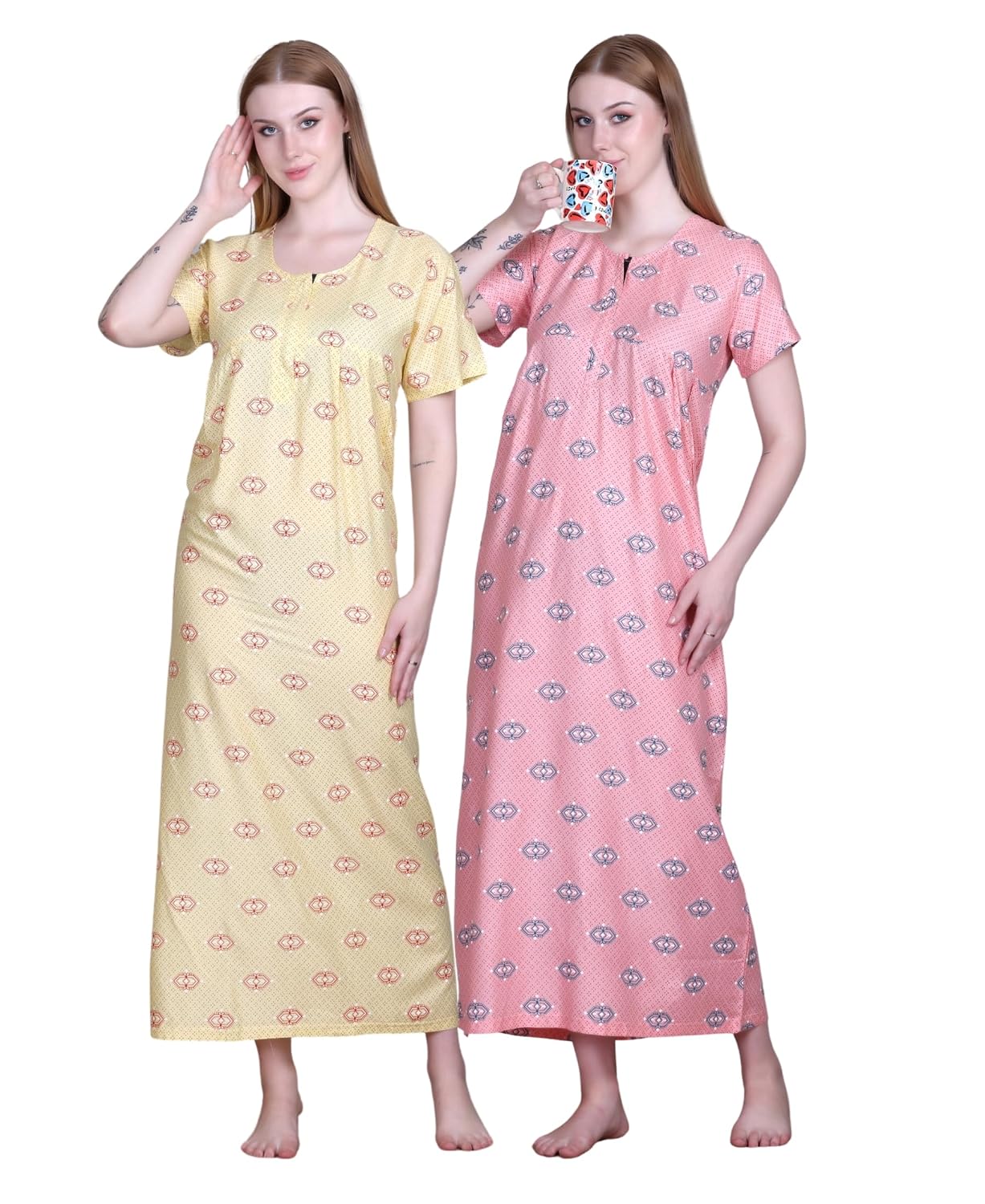 First Sleep Cotton Night Gown for Women – Stylish Maxi Nighty | Soft & Comfortable Cotton Gowns for Ladies | Night Dress f... - Review, Price and Buying Guide