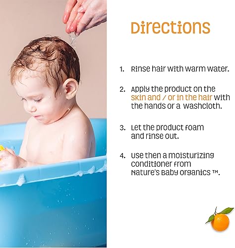 Miniatura 6 de Nature's Baby 3 in 1 Baby Shampoo, Body Wash and Face Wash, Formulated for Problem and Sensitive Skin, No Sulfate or Artificial Fragrances, Vanilla