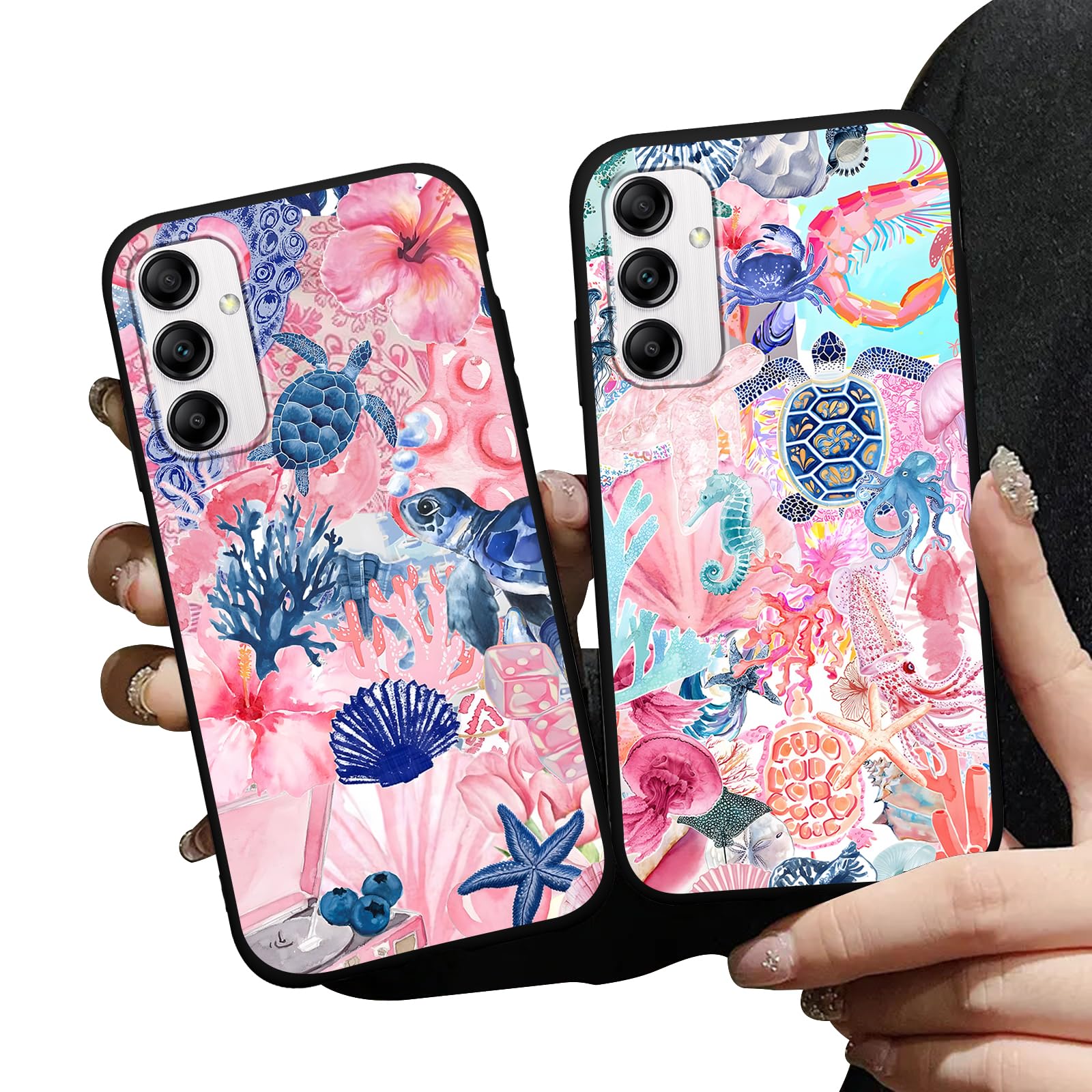 Coque Samsung Galaxy A14 5G lot de 2 en silicone souple tortue - 8