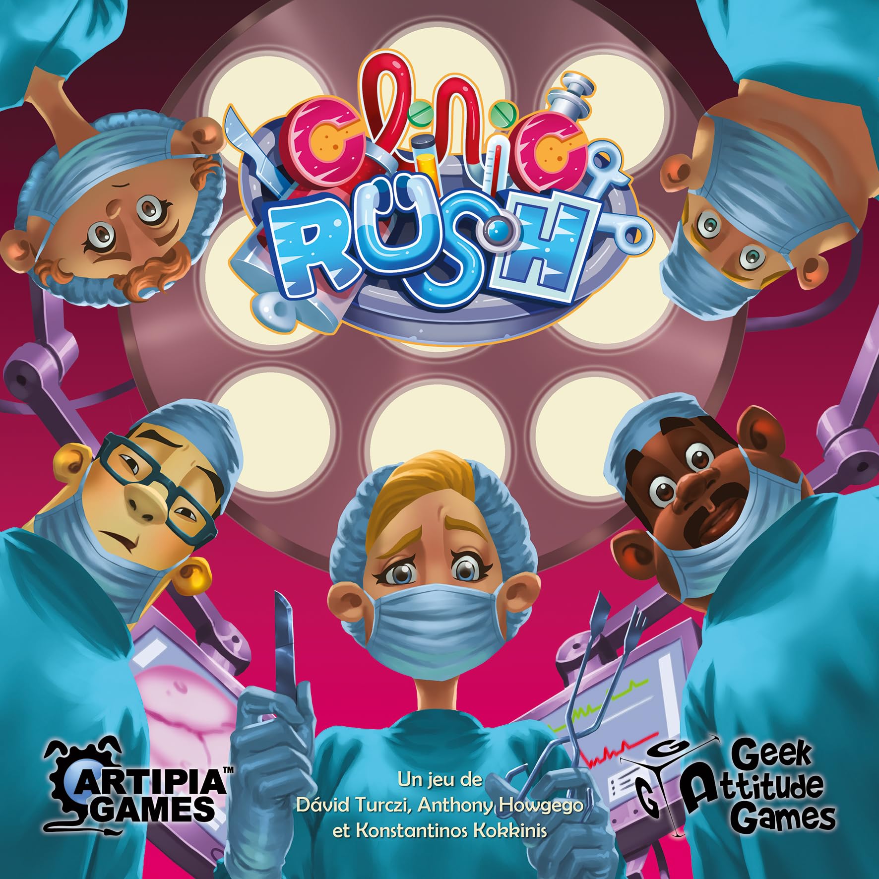 Asmodee - Clinic Rush - Geek Attitude Games - Jeu coopératif Temps réel