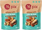 Yupik Mélange de Noix Deluxe Grillées Salées, 200 g, Casher, Sans Gluten, Non-OGM, Mélange Savoureux d'Amandes, Noix de Cajou, Noix du Brésil, Noisettes et Pacanes, Mélange Croquant, Snacks Protéinés Nutritifs