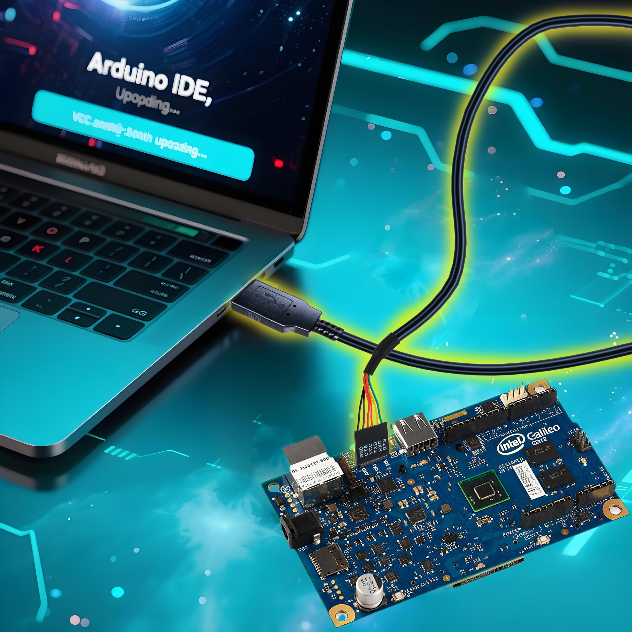 FTDI Chip USB a Serial TTL 3.3V UART Cable convertidor TTL-232R-3V3 USB a TTL Serial Cables, 6 vías, 6 pies/1.8 m