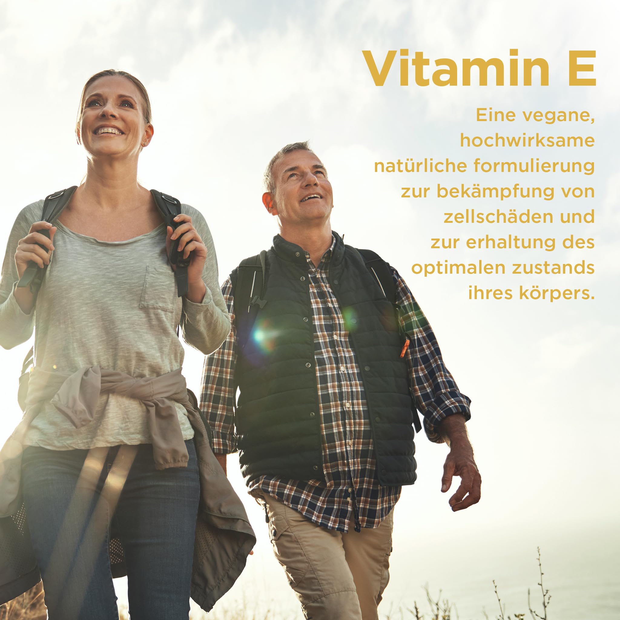 Healthspan Vitamin E 400iu | Hochwirksame Formel zur Bekämpfung von Zellschädigung und Unterstützung der Immungesundheit & Haut | Hochwertige Antioxidans-Unterstützung | Vegan | 180 Kapseln