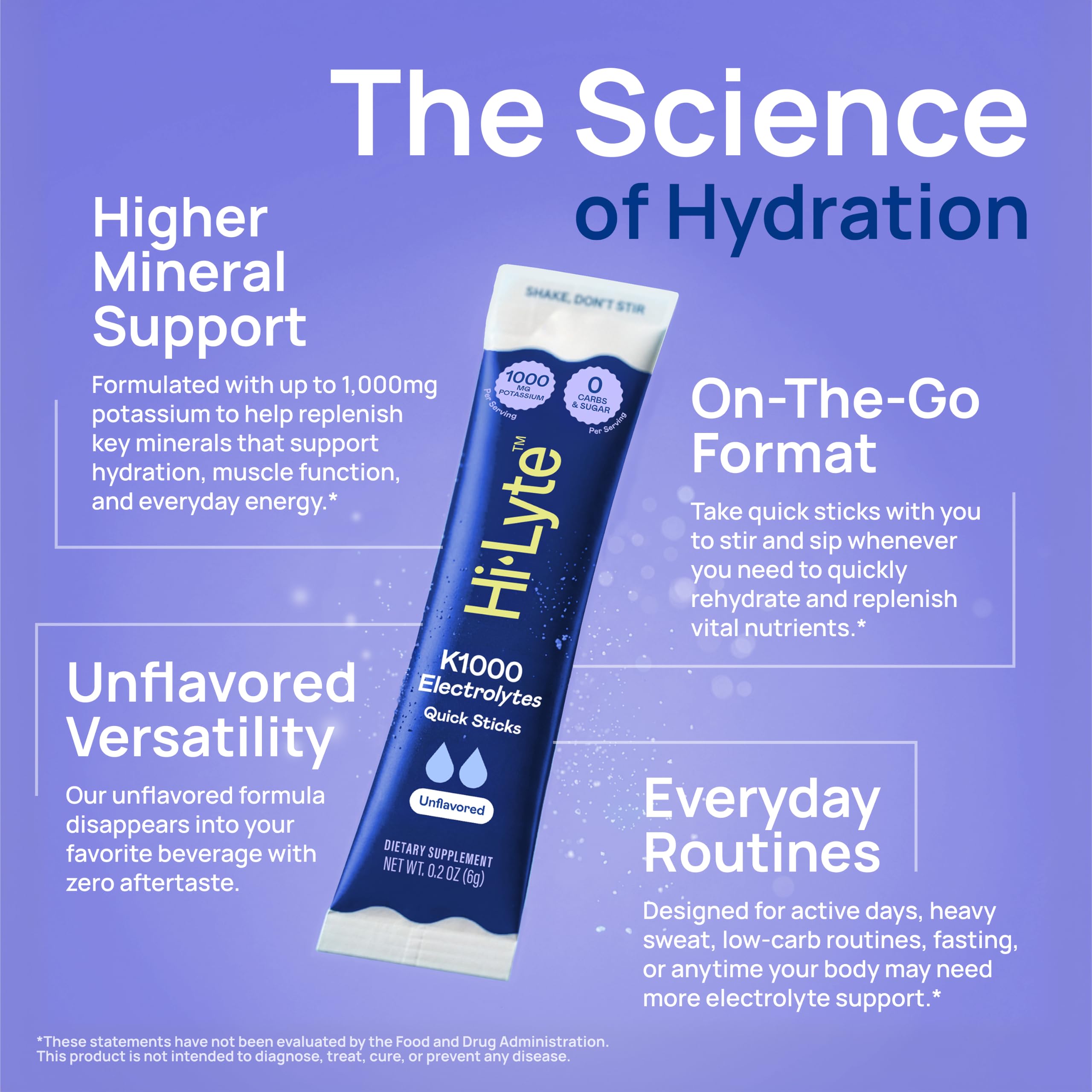 Hi-Lyte K1000 Hydration Packets Unflavored Keto & Performance, 30 Servings — Amazon image 4