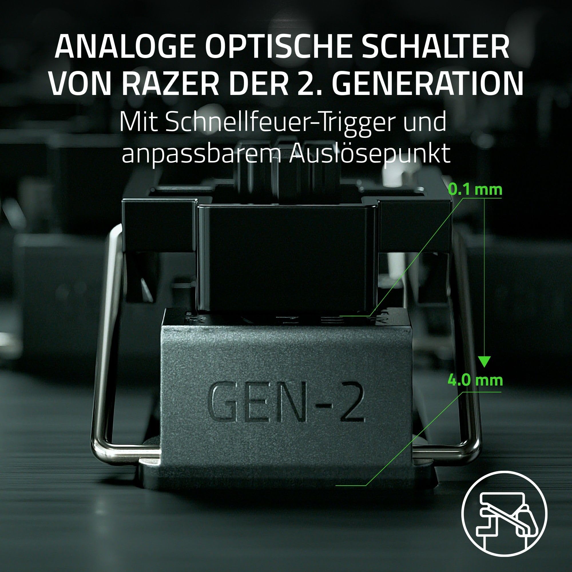 Razer Huntsman V3 Pro Tenkeyless - Analoge optische TKL E-Sport PC Gaming-Tastatur ohne Ziffernblock - Snap Tap - Rapid Trigger - Digitaler Drehregler & Steuerungstaste - QWERTZ DE-Layout | Schwarz
