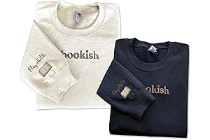 Custom Embroidered Book Sweatshirt - Book Lover Gifts