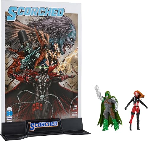 McFarlane Toys - Spawn Page Punchers 2pk She Spawn and Curse Figuras de acción de 3 pulgadas con cómic