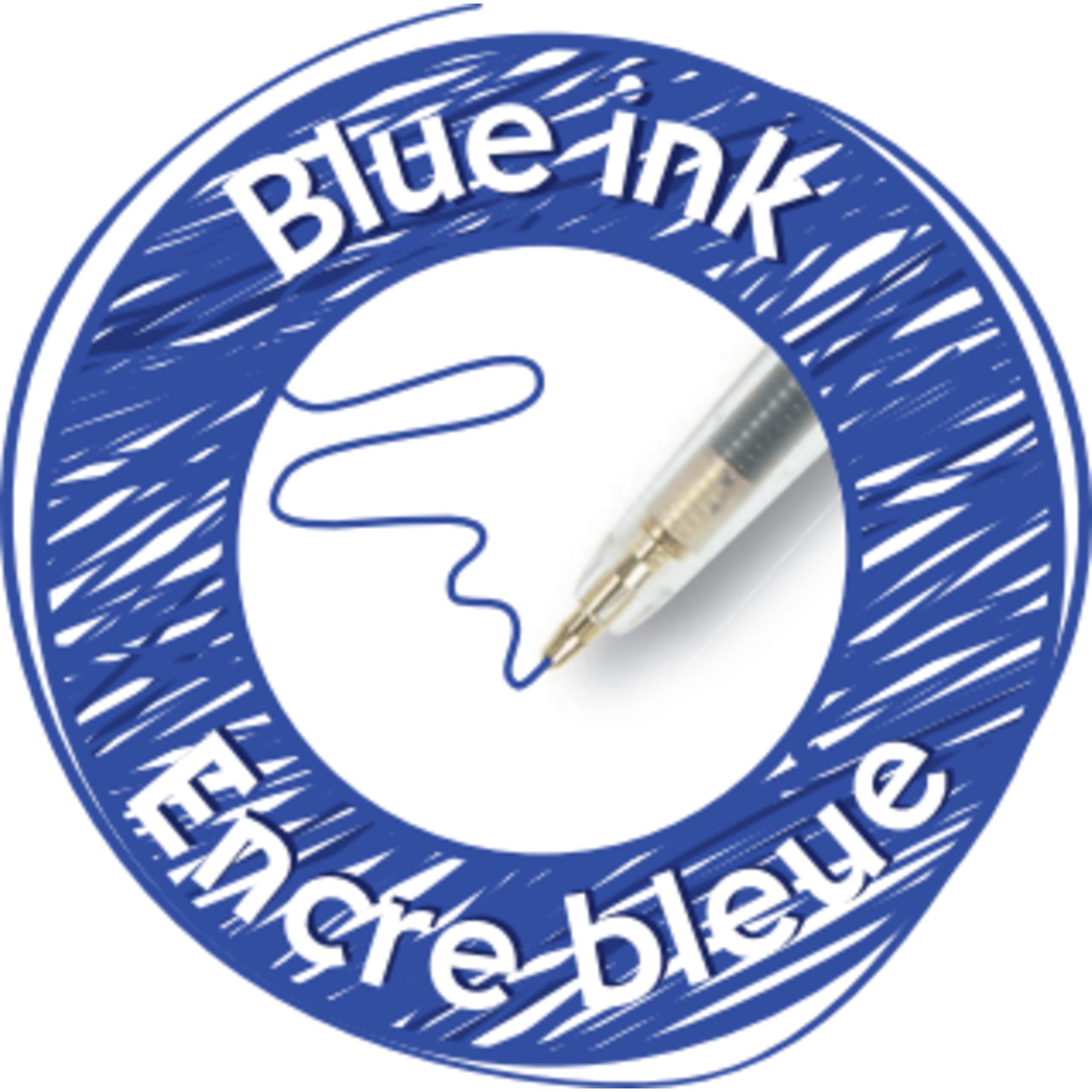 BIC Ecriture M10 Original Stylos-Bille Rétractables Pointe Fine (0,8 mm) - Encre De Couleur Bleue, Boîte de 50