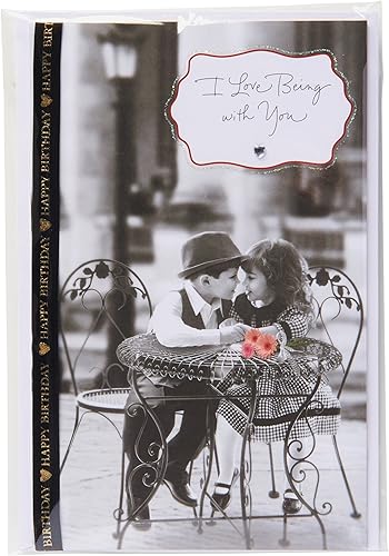 Miniatura 3 de American Greetings Tarjeta de cumpleaños romántica (Love Being with You)