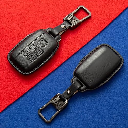 Miniatura 3 de Adecuado para varios tipos de vehículos, funda de llave con tecnología de artesanía 4D con un hermoso llavero de aleación de zinc, Negro -