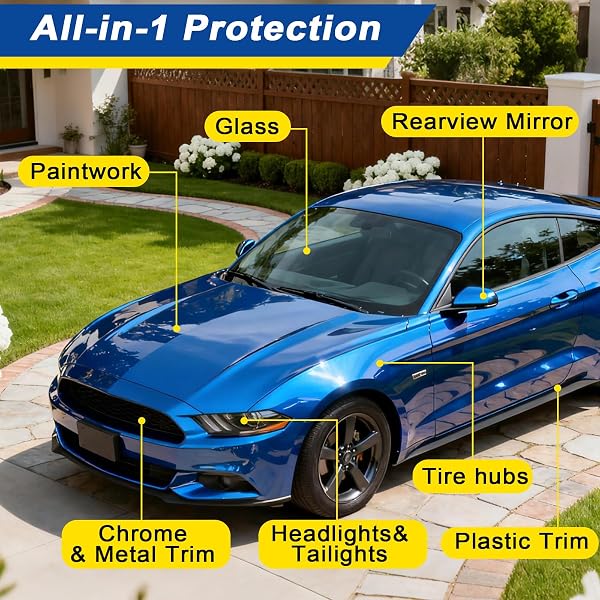 2026 New Upgraded Dznae Zyzao Car Coating Spray, Quick Effect Coating Agent, Car Scratch Wax Polish Spray Waterless Wash (1,120ML) - 5