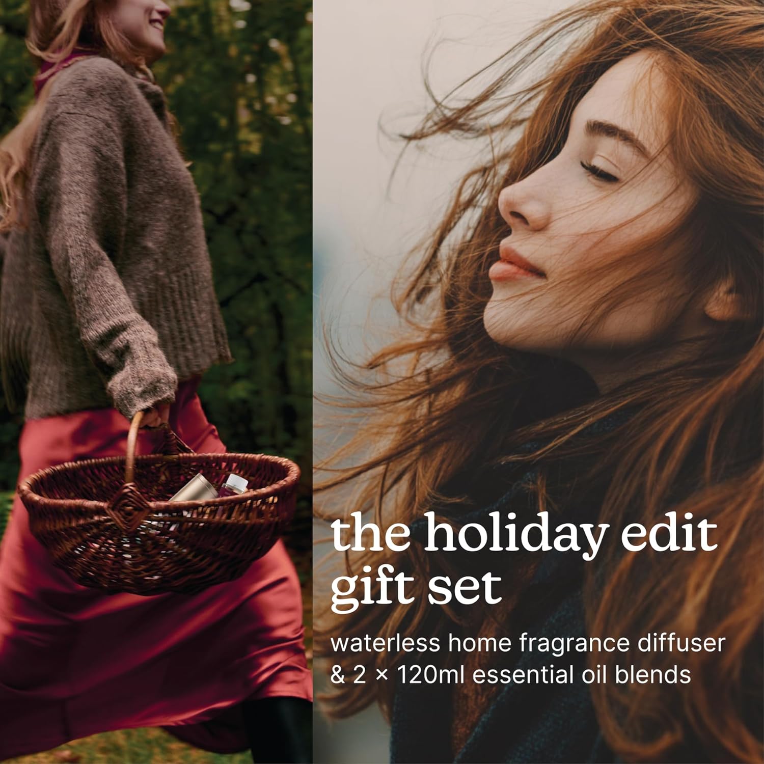 Homedics SereneScent Waterless Home Fragrance Diffuser & Oils Set, Includes 2 120ml SereneScent Oil Bottles, Maldives Escape and Aspen Fir, Patented Air Diffusion Technology, Large Rooms - Image 2