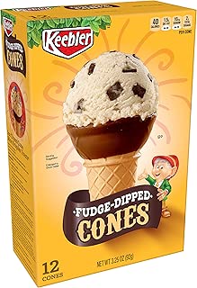 Keebler Cones, Fudge Dipped Ice Cream Cups, 3.25 oz (12 Count) - coolthings.us