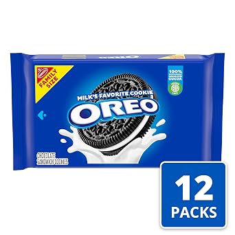 OREO Chocolate Sandwich Cookies, Family Size, 12-19.1 oz Packs