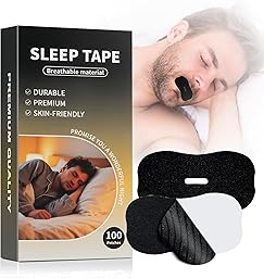 Cinta Bucal para Dormir 100 Piezas, Anti Ronquidos Tiras Bucales Antirronquidos, Mouth Tape for Sleeping, Desarrolla el Hábito de la Respiración Nasal