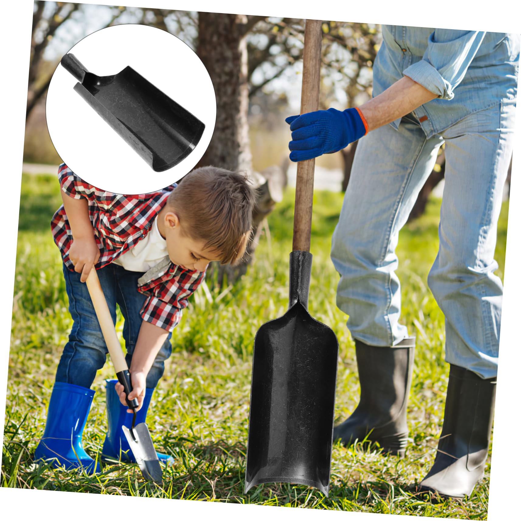 YARNOW Outil Rotatif Pelle de Camping Bordure de Jardin cisailles de Jardinier Organisateur Outils Jardinage kit Jardinage Outil de Jardin Pelle Outils de Jardinage Acier manganèse
