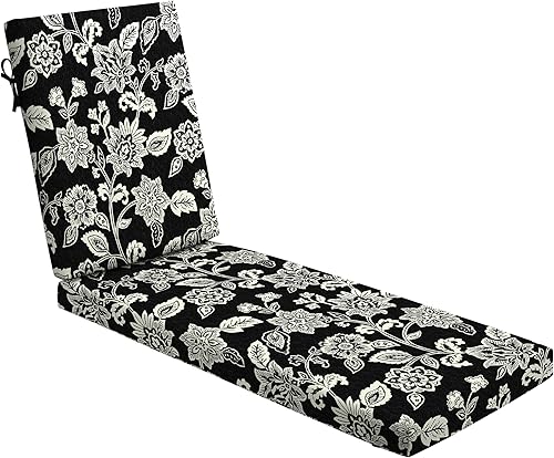 Arden Selections ProFoam Essentials - Cojín para tumbona para exteriores, 72 x 21 pulgadas, color gris piedra Leala