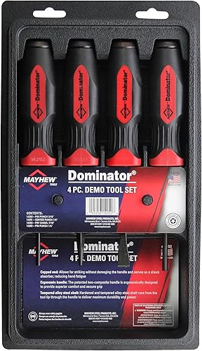 Vista 38 de Mayhew 61406 - Juego de punzones y cinceles, 6 piezas Acabado de óxido negro.