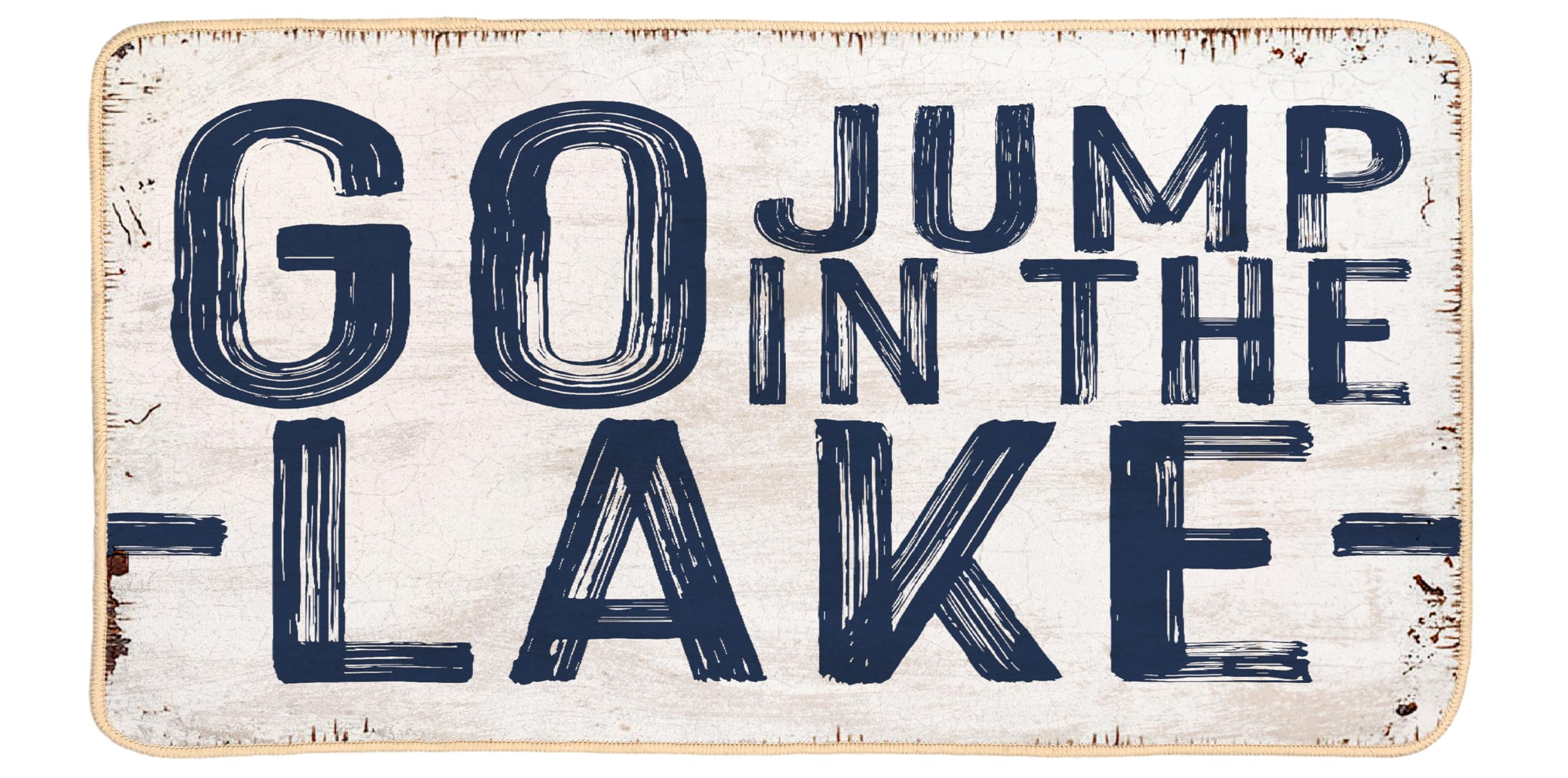 ETYZE Lake Welcome Mat, Gifts for Lake Lovers, Kitchen Bathroom Door Mat Lake House Decor Floor Mat for Home, 30 x 16 Inch