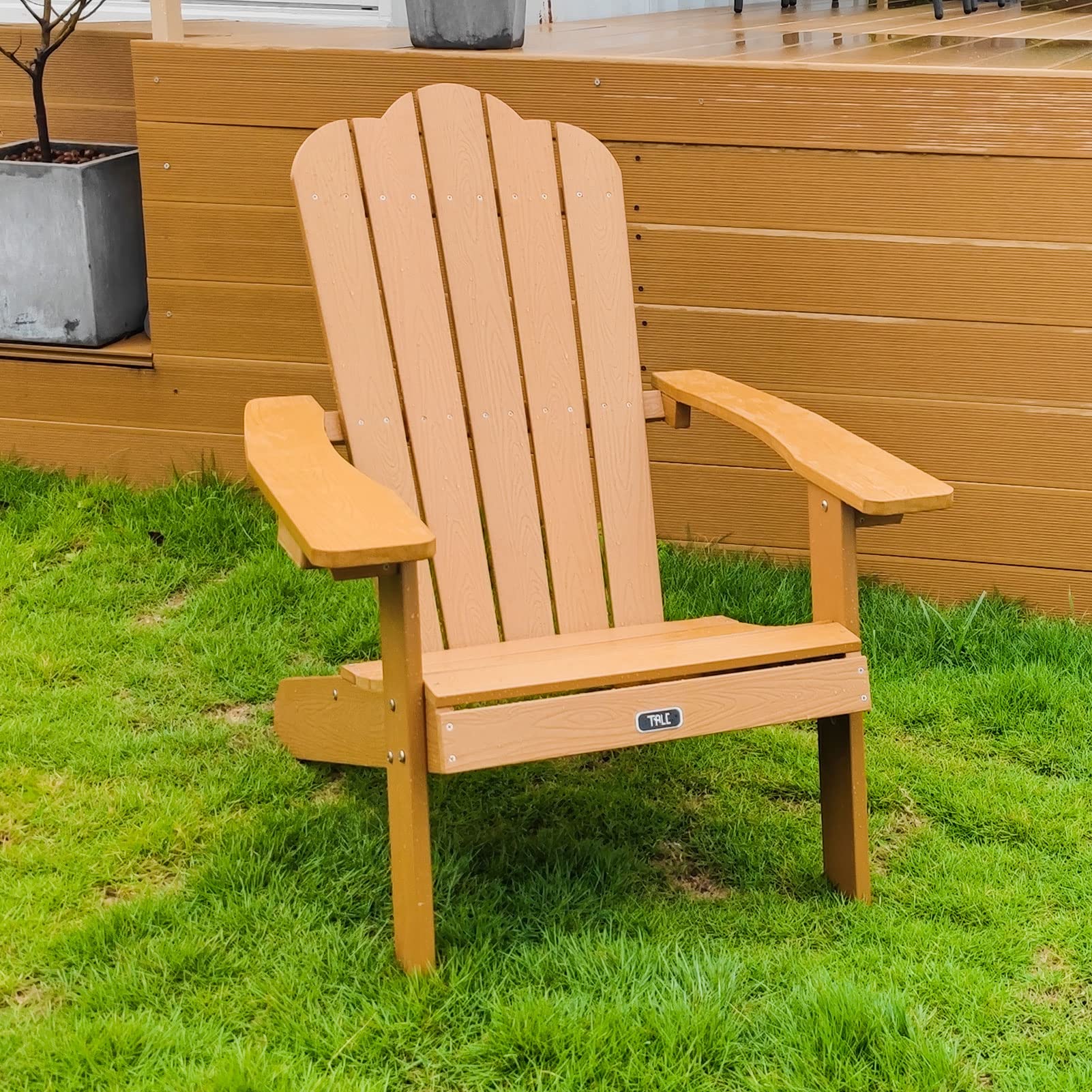 TALE Adirondack Chairs, All Weather Resistant, High Plastic Wood, Patio Chairs, Fire Pit Chairs