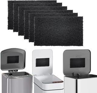 Universal Trash Can Odor Absorbing Filters, Activated Charcoal Deodorizer for Trash Cans, Compost Buckets, Countertop and Recycle Bins (6)