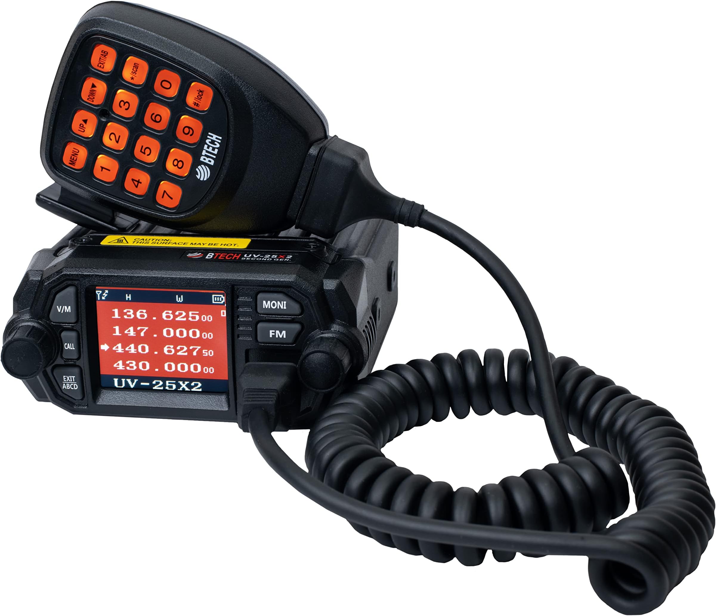 BTECH UV-25X2 (Second Gen.) Mini Mobile 25 Watt Dual Band Base, Mobile Radio: VHF, UHF Amateur (Ham)