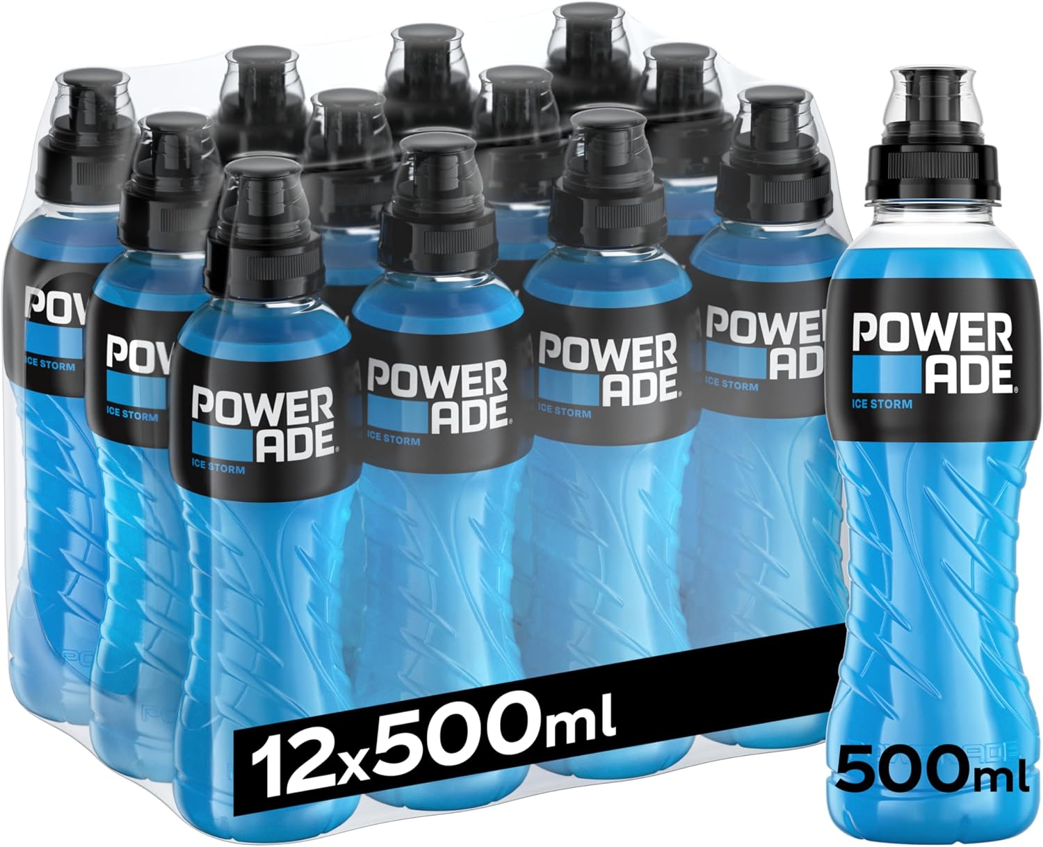 Powerade Ice Storm Bebida Isotonica Sin Gluten Pack 12 x 500 ml