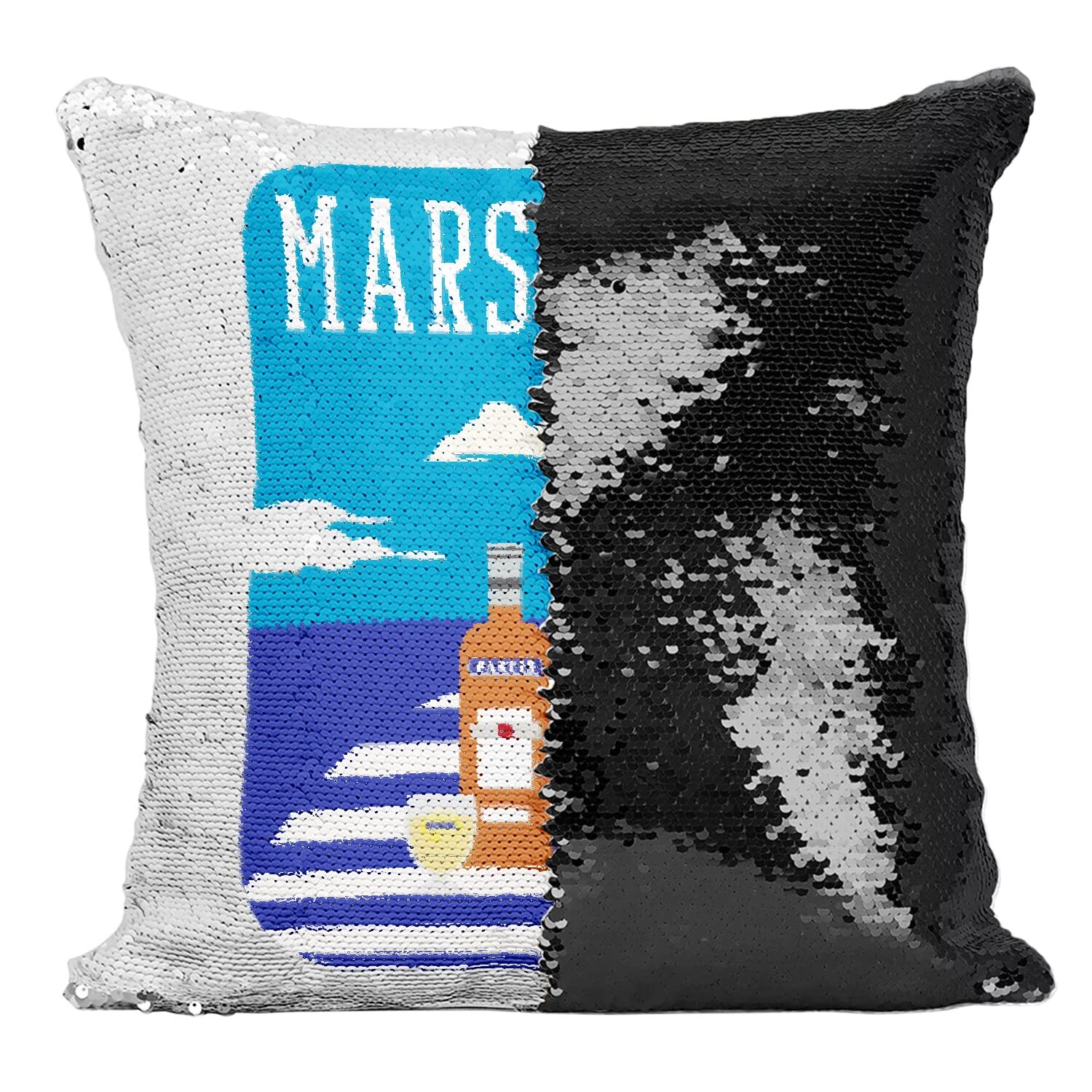 Coussin Sequin Noir Marseille Rompt la Monotonie d'un Salon Moderne