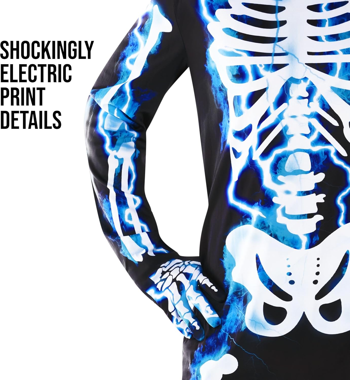 Morph Mens Skeleton Costume, Adult Skeleton Costume, Halloween Skeletons Suit Adults, Halloween Costumes for Men - Image 2