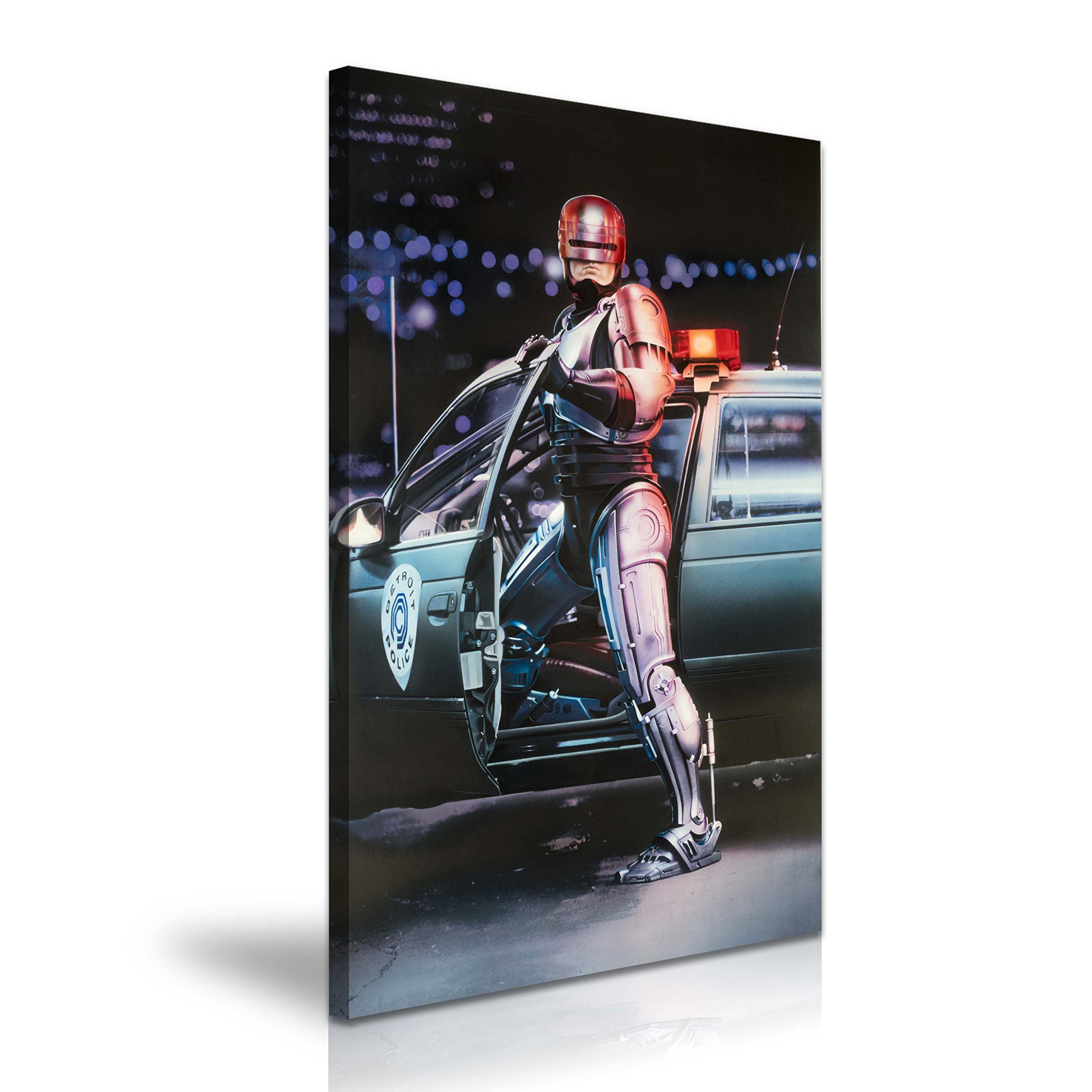 RoboCop Movie Poster Canvas Art Print Best Gift for Modern Family Home Office Hotel School Pub Decoration (M: 41cm X 61cm)