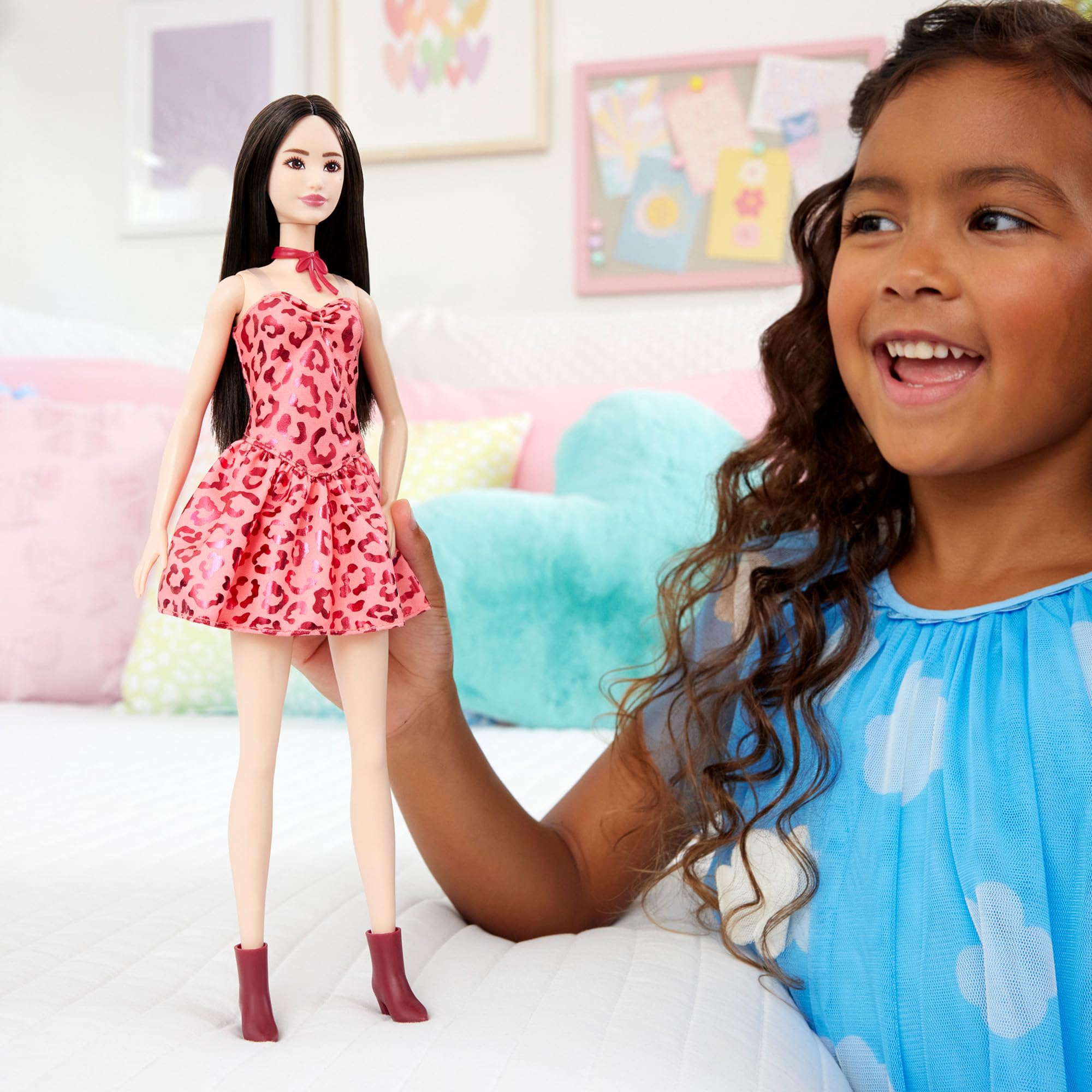 Amazon.co.jp: バービー(Barbie) ファッショニスタ レオパードドレス