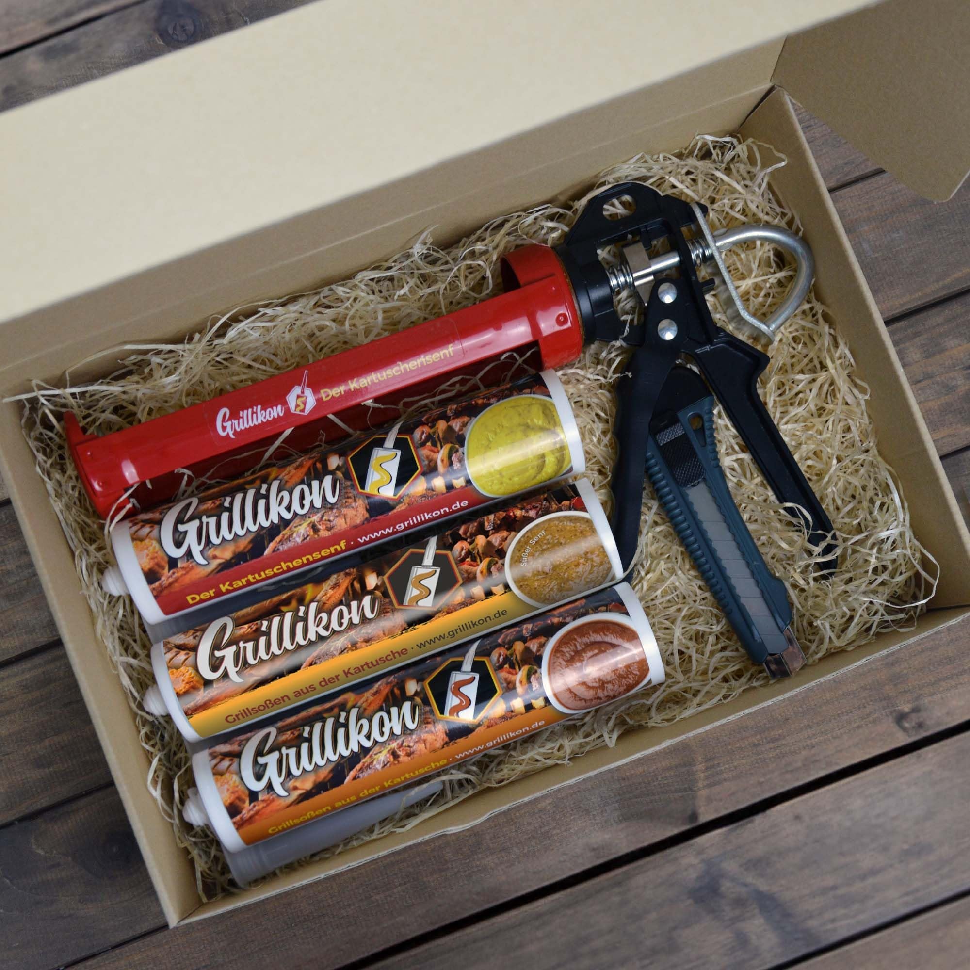 Grillikon Geschenkset Lehrling Mix 2 in 300 ml Kartusche
