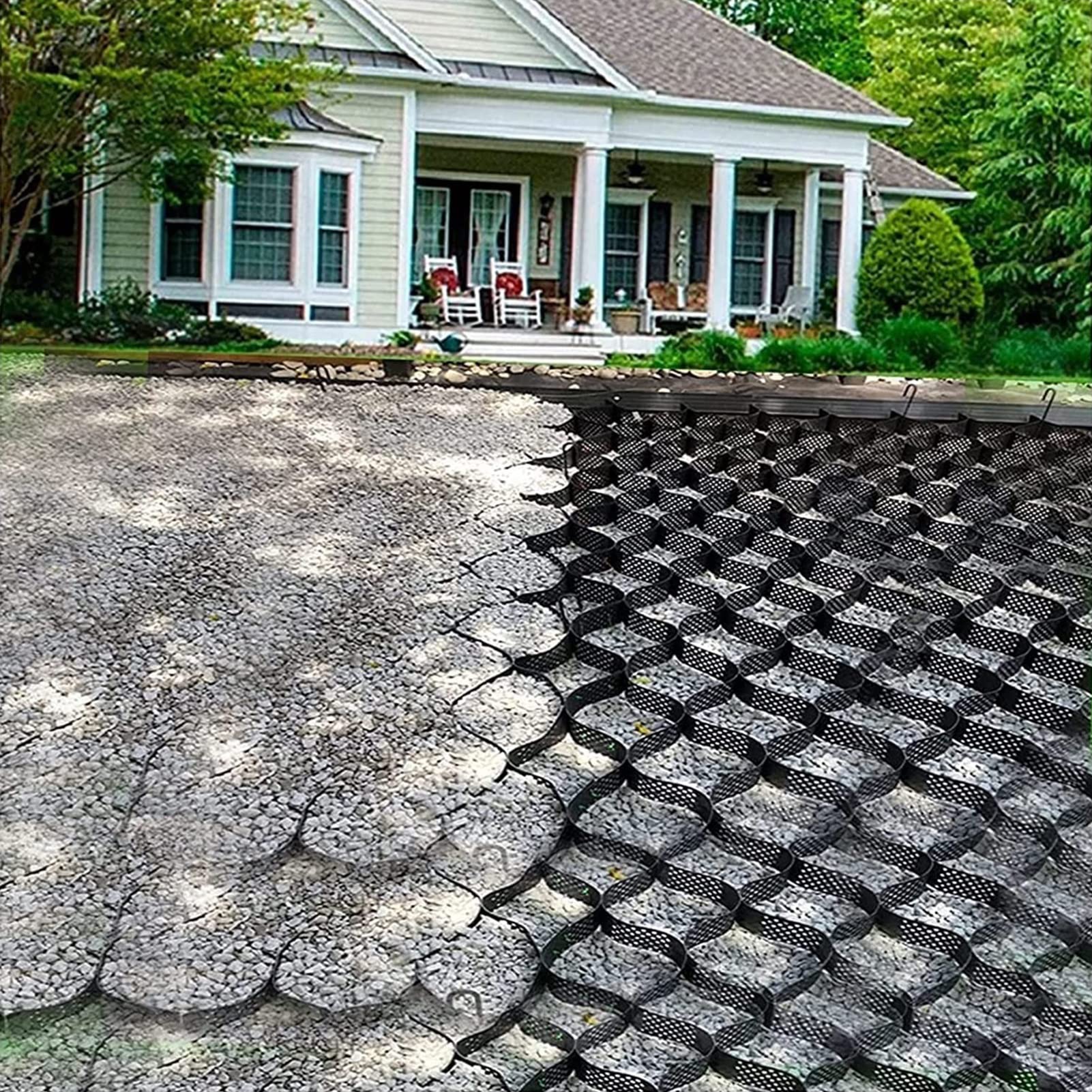 Buy Extra Large Geocell Grid, 2 Inch Depth Geo Grid Pavers, Permeable