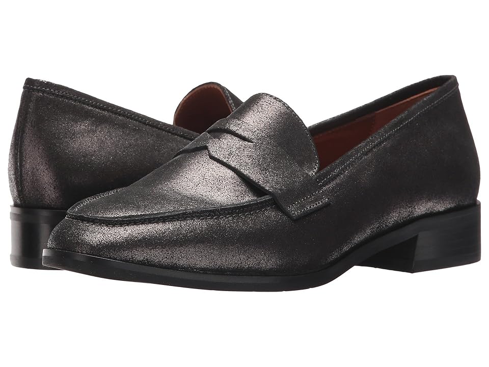 

Aquatalia Sharon (Gunmetal Metallic Suede) Women's Slip on Shoes