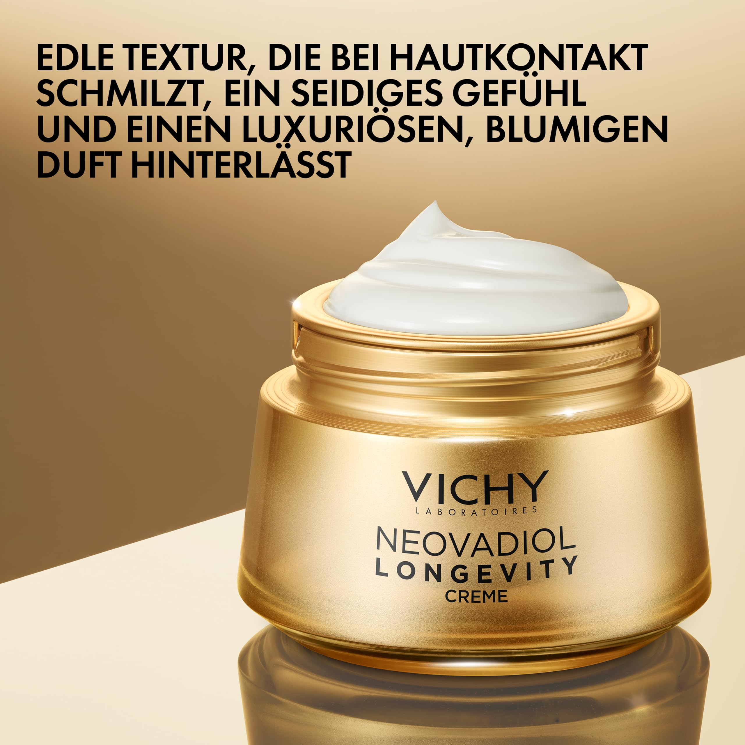 Vichy Neovadiol Longevity Pro-Volumen Creme, Aufpolsternde Anti-Aging-Creme, Regenierierende, feuchtigkeitsspendende und straffende Gesichtspflege, Für reife Haut, Nachfüllbar
