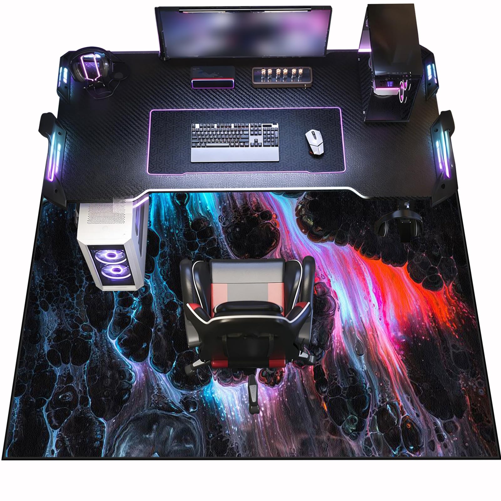 Alfombra para Silla de Oficina Alfombra Silla Gaming 120 x 150 cm Alfombra Protectora Suelo Alfombra Silla Ruedas Alfombrilla para protección de Suelo de Oficina y hogar Alfombrillas para Silla