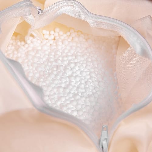 Miniatura 121 de Flash Furniture Dillon - Puf de sherpa, silla clásica recargable para niños y adolescentes, pequeña, natural Negro -,Negro Peludo,Blush