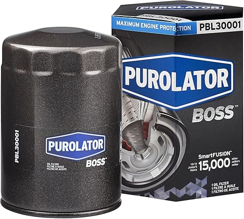Purolator -Filtro de aceite, PurolatorBOSS Filtro único, Negro